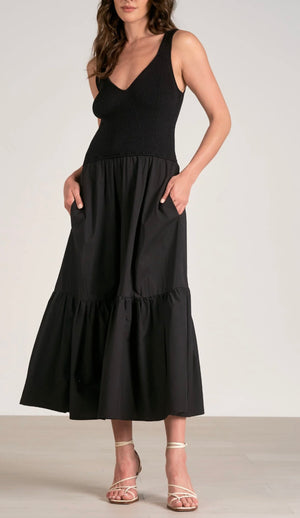 Rhonda Mix Media Maxi Dress
