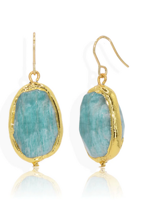 Amazonite Stone Earrings