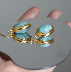 Amazonite Stone Earrings