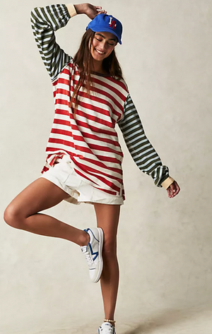 Free People Sawyer Stripe Tee