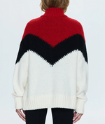 Maribel Chevron Pullover Sweater