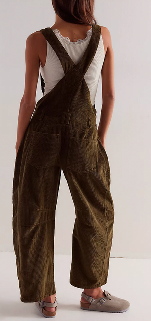 Free People Good luck Cord Overalls