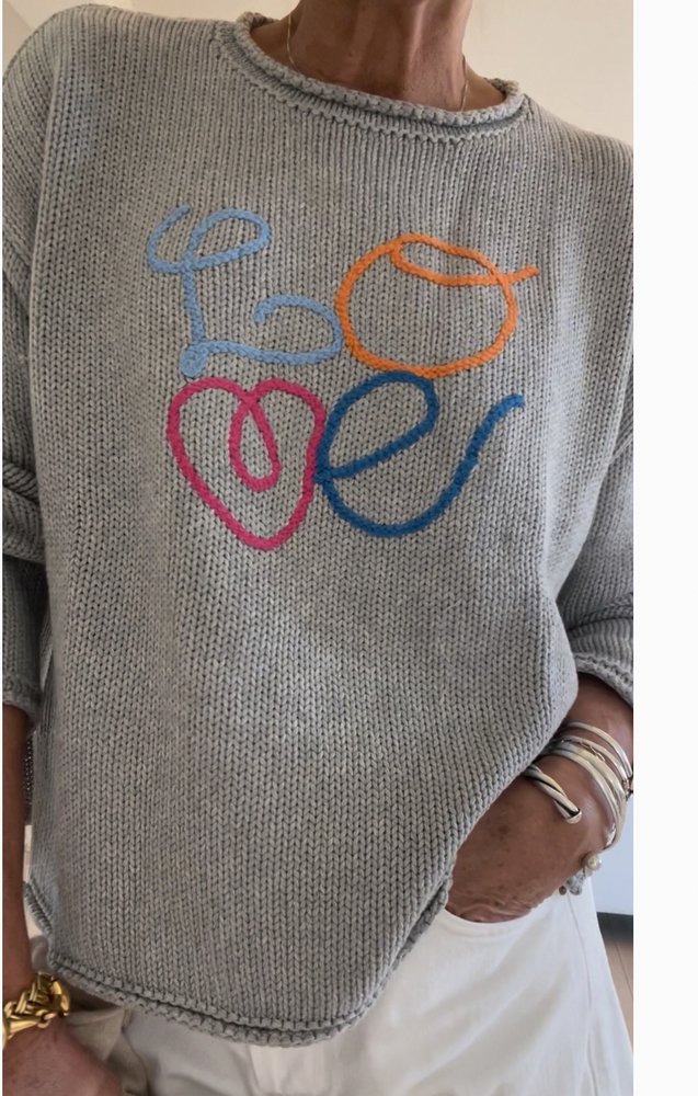 Love Embroidered Savvy  Sweater