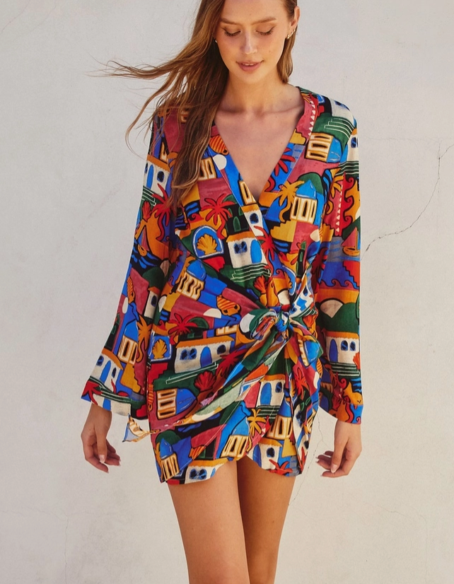 Santorini Wrap Dress