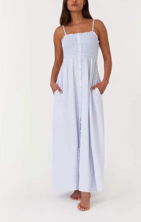 Lea Smocked Maxi Dress