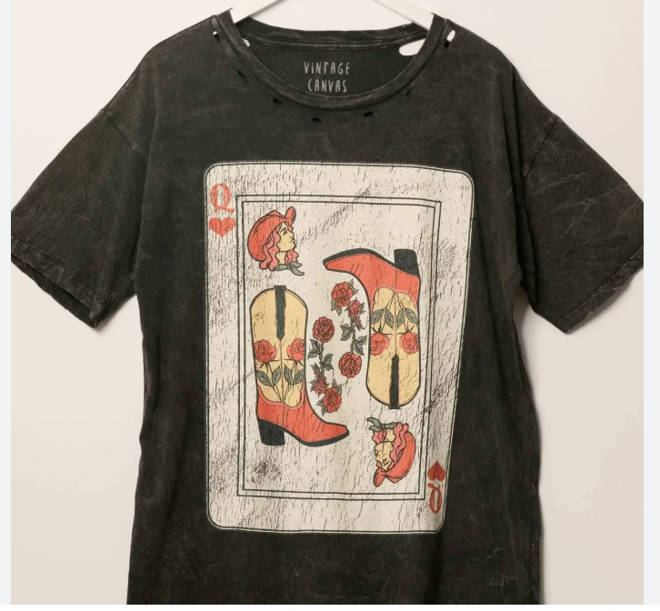 Cowgirl Queen VIntage Graphic Tee