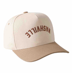 Beige Nashville  Upside Down Trucker Hat
