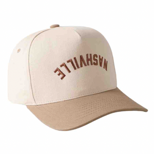 Beige Nashville  Upside Down Trucker Hat